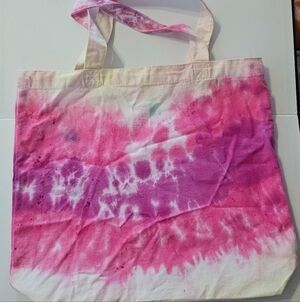 Pink Tie-Dye Tote Bag
